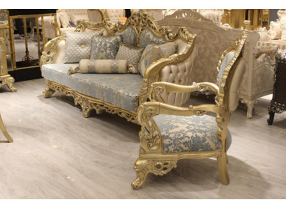 Sofagarnitur 3+1 Sitzer Sessel Garnitur Chesterfield Relax Sessel Möbel 