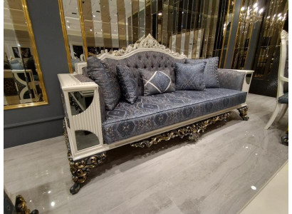 Designer Sofa Moderner 3 Sitzer Sofa Luxuriöses Wohnzimmer Sofa Neu