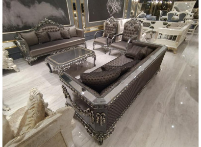 Luxuriöse dreisitzer Sofa modernen 3 Sitzer Stilvolle Sofa 3 Sitzer Braun