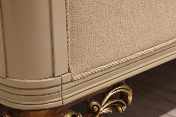 Luxus 3 Sitzer Sofa Wohnzimmer Möbel Elegant Sofa 3 Sitzer Textil Beige