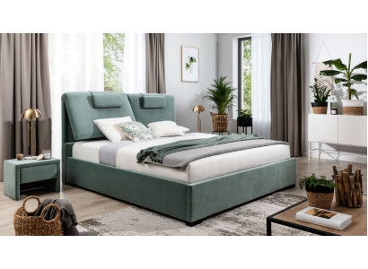 Komplette Schlafzimmer Garnitur 3tlg Doppelbett Designer 2x Nachttische