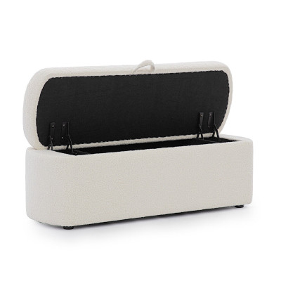 Schlafzimmer Möbel Weiße Bank Designer Sitzbank Polster Staukommode