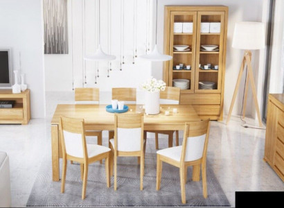 Esstisch Holz Tische Wohn Ess Zimmer Tisch Massivholz 200x90cm Esstische Massiv