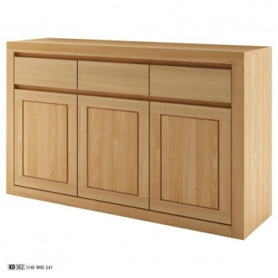 Designer Kommode Massivholz Kommoden Schrank Schränke Echtes Holz Eiche 140x90cm