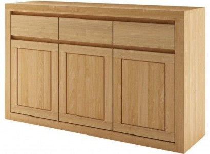 Designer Kommode Massivholz Kommoden Schrank Schränke Echtes Holz Eiche 140x90cm