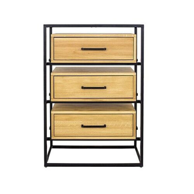 Designer Loft Kommode Anrichte Schrank Wohn Zimmer Regal Luxus Metall Kommoden