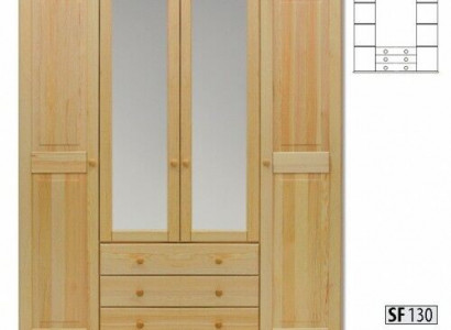 Kleiderschrank Schränke Schrank Schrankwand 4 Türen Holz Möbel Schlafzimmer Neu
