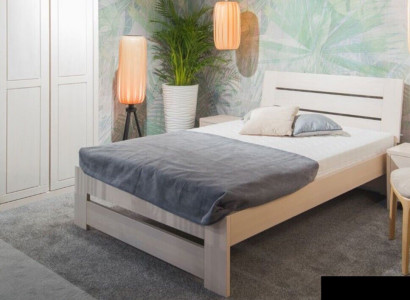 Bett Schlafzimmer Komplett Set Betten mit 2 Nachttische 100x200cm Loft Massiv