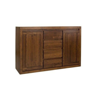 Designer Kommode Seite Low Board Kleiderschrank Regal für Wohnzimmer Massivholz