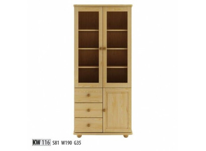 Vitrine Wohnzimmer Möbel Anrichte Holz Vitrinen Glas Schrank Echtholz Massive