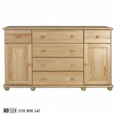 Design Kommode Handarbeit Holz Anrichte Sideboard Schrank Neu Vollholz Möbel Neu