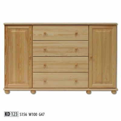 Massive Kommode Anrichte Sideboard Schrank Möbel Kommoden Echtholz Lowboard Neu