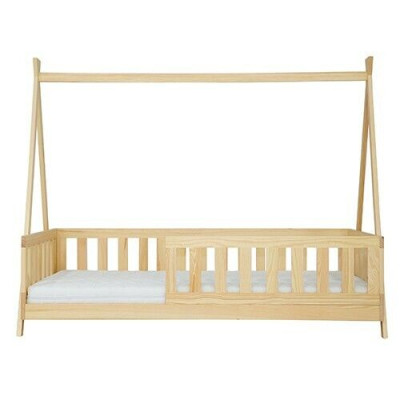 Holzbett Echtes Holz Bett Betten Himmelbett Hotel 90x200 Stil Massive Möbel Neu