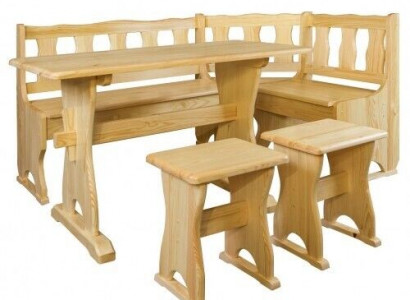 Eckbank Holzbank massive Bänke Küche Essbereich Ecksitz Möbel Echtholz Holz