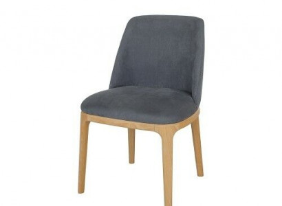 Design Stuhl Lehnstuhl Polster Stühle Lounge Massiv Holz Textil Holz Sessel Neu