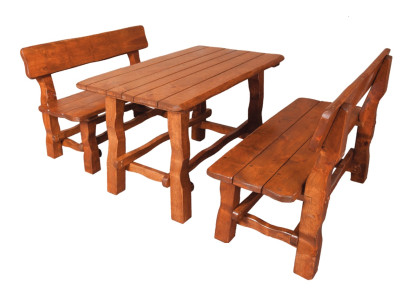 Gartenbank Parkbank Gartenmöbel 3-Sitzer Sitzbank Bank Holz Möbel Handarbeit Neu