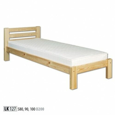 Bett Einzelbett Kieferbett Kiefer Vollholz Holzbett 100x200 Bettgestell Holz Neu