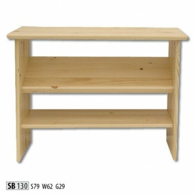 Handgemachte Schuhablage 2 Schicht Schuhständer 2 Ebenen Schuhregal Echtholz