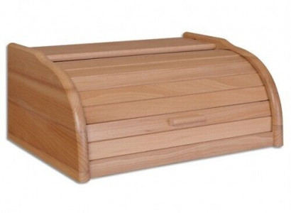 Buche Brotkasten 40 cm Brotbox Rollokasten Brot Rollklappe Echtes Holz Schatulle
