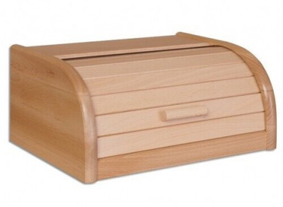 Buche Brotkasten 32 cm Holz Brotbox Rollokasten Brot Rollklappe Echtes Holz Neu