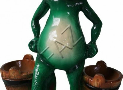 Dekoration Design Frosch Figur Garten Statue Skulptur Figuren Skulpturen