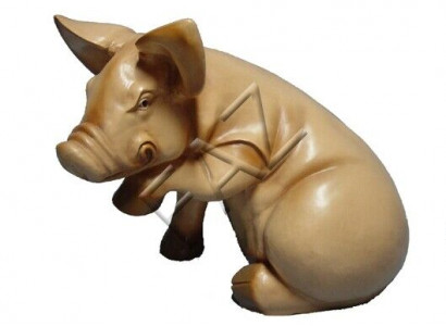Design Schwein Figur Garten Statue Skulptur Figuren Skulpturen Dekoration Neu