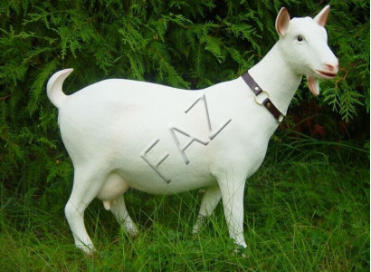 Design Ziege stehend, Kopf rechs Figur Statue Skulptur Figuren Skulpturen Neu