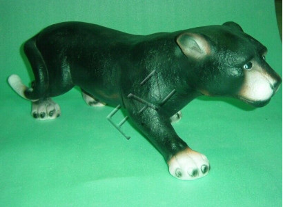 Design Puma Kopf Figur Statue Skulptur Figuren Skulpturen Garten Deko Abstrakt