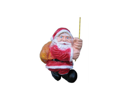 Weihnachtsmann Nikolaus Weihnachts 32cm Dekoration Schlitten Figur Statue Deko
