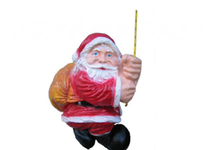 Weihnachtsmann Nikolaus Weihnachts 32cm Dekoration Schlitten Figur Statue Deko