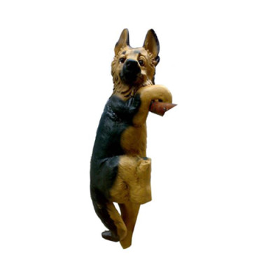 Deko Figur Statue Skulptur 28 cm FIguren Statuen Skulpturen Garten Hund (A147)