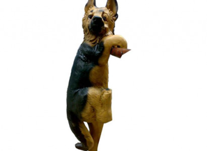 Deko Figur Statue Skulptur 28 cm FIguren Statuen Skulpturen Garten Hund (A147)