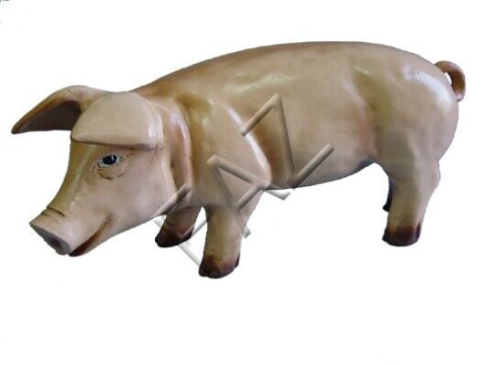 Design Schwein Figur Garten Statue Skulptur Figuren Skulpturen Dekoration c47