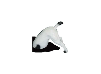 Verrückte Gartenfigur Statue Hund mit Hinterteil 25 cm Skulptur Figuren Statuen