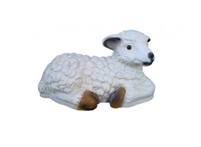 Schöne dekorative moderne Skulptur eines Schafes, Figurenhöhe 20 cm.