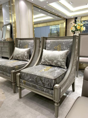 Sessel Luxus Polster Designer Textil 1 Sitzer Polster Sitz Einsitzer Möbel neu