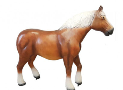 Russischer Hengst Pferd Dekoration Figur Figuren Statuen 80cm Statue Skulptur