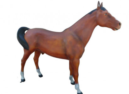 Russischer Hengst Pferd Dekoration Figur Figuren Statuen 223cm Statue Skulptur