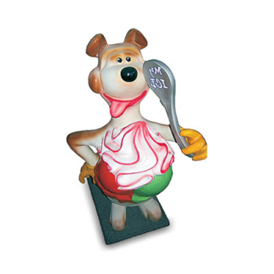 Skulptur Bär mit Eis Werbung Eisdiele Figuren Statuen Aufsteller 180 cm Comic