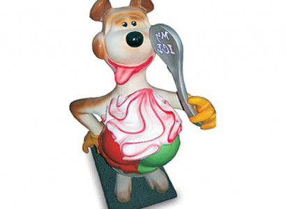 Skulptur Bär mit Eis Werbung Eisdiele Figuren Statuen Aufsteller 180 cm Comic