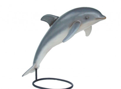 Delphin Dekorative Statue Garten Figuren Statuen 172cm Lebensgroß Figur Neu