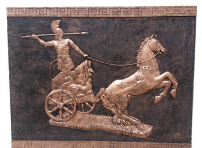 Bild Alexander der Große Relief Figur Statue Skulptur 184x143 Figuren Neu R113B