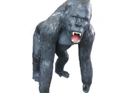 Gorilla Dekorative Statue Garten Figuren Statuen 130cm Lebensgroß Figur Plastik