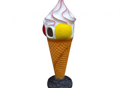 Ice Cream Figure Design Mülleimer Korb Statuen Figuren Statue Aufsteller 165 cm