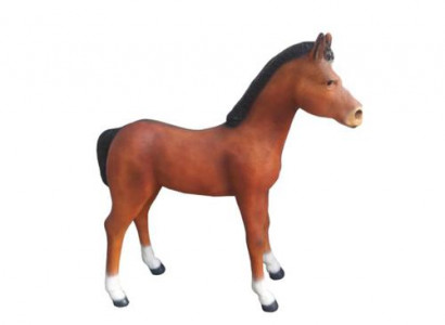 Russischer Hengst Pferd Dekoration Figur Figuren 150cm Statue Skulptur Statuen