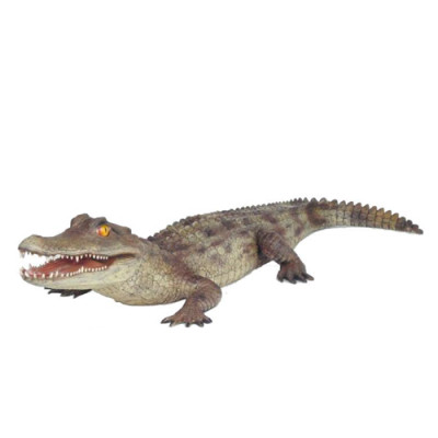 Krokodil Garten Deko Lebensgroßer Statue Figuren Skulptur 198cm Statuen Figu