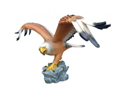 Garten Dekoration Vogel Adler 91x172cm Figur Statue Skulpturen Figuren Statuen