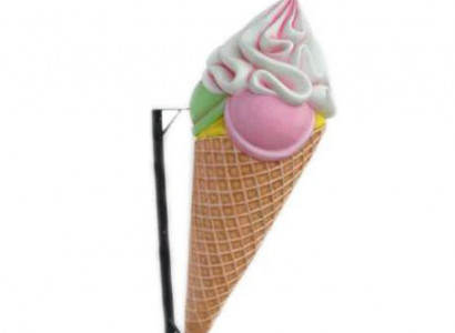 Ice Cream Eisdiele Wand Dekoration Figuren Gastronomie Skulpturen Neu 110 cm