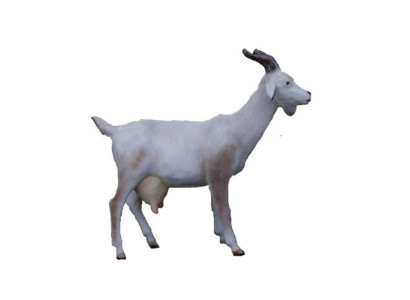 ziege Dekorative Statue Garten Figuren Statuen 120 cm Lebensgroß Figur Plastik