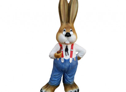 Hase figur abstrakte figuren statuen moderne statue bunt bemalt neu 137cm